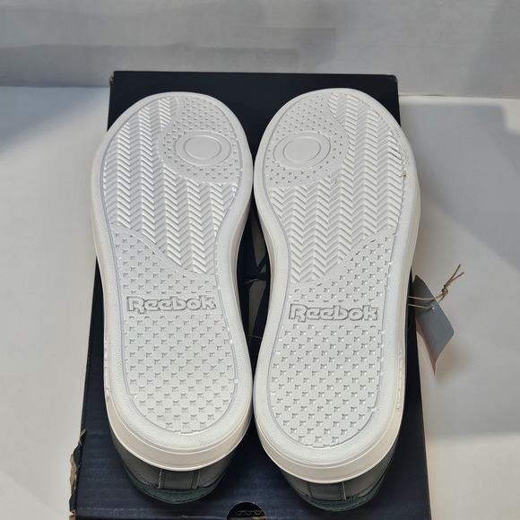 Reebok Court CLN Men's Tennis Shoes/Green-White / Size 10/New With Imperfect Box - Picture 7 of 13